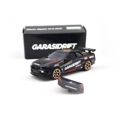  Nissan Skyline GT-R (R34) - GarasiDrift - Ziko Harnadi - Majorette - 1:64 model auto