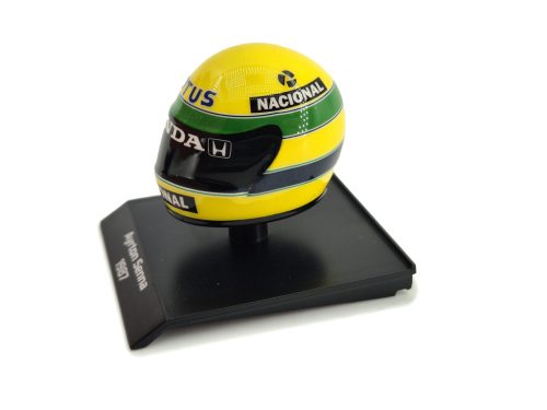 Cască - Ayrton Senna (1987) - Minichamps - 1:10 model cască