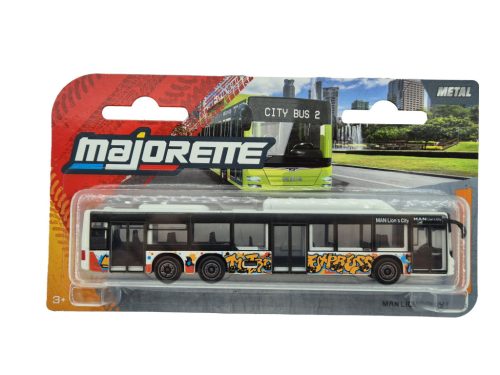 MAN Lion's City C - graffiti albastru - autobuz - Majorette - 1:64 model