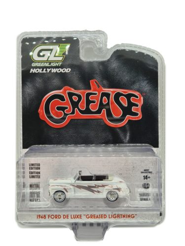 Ford De Luxe Convertible - Greased Lightnin’ (1948) - Hollywood Series - Grease (1978) - Greenlight - 1:64 model auto