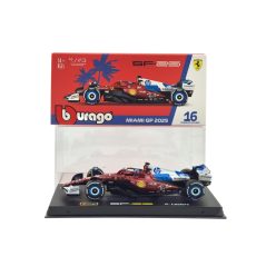   Ferrari SF-25 Team Scuderia F1 #16 (2025) - Miami GP - Charles Leclerc - CU PILOT - Bburago - 1:43 model auto