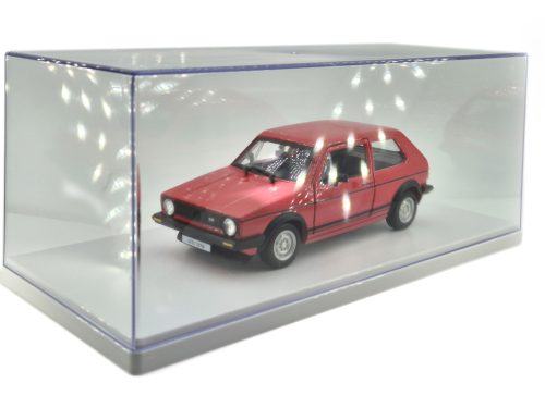 Vitrină / display pentru model auto 1:24 (27 × 12,5 × 11 cm) - Triple9 - bază albă