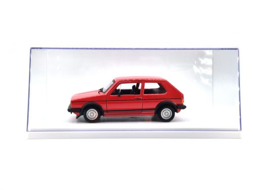 Vitrină / display pentru model auto 1:24 (27 × 12,5 × 11 cm) - Triple9 - bază albă