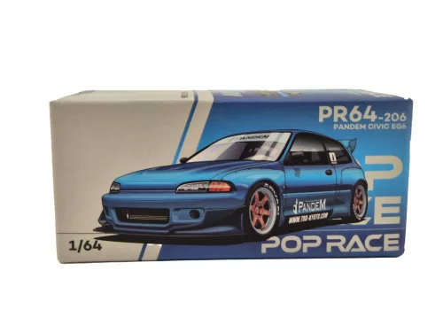 Honda Civic EG6 Pandem (1991) - Pop Race Limited - 1:64 model auto