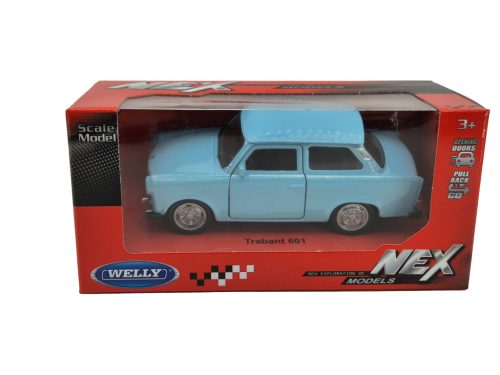 Trabant 601 - albastru - Welly - 1:34 model auto 