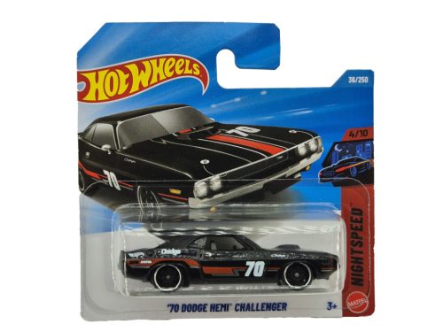 Hot Wheels Dodge Hemi (1970) - Night Speed 4/10 - 36/250 - Hot Wheels - 1:64 model auto 