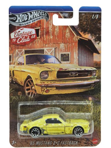 Hot Wheels Silver Series Vintage Club - Mustang 2+2 Fastback (1965) - Hot Wheels - 1:64 model auto 